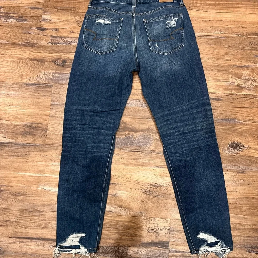 Distressed Blue Jeans - Picture 2 of 4